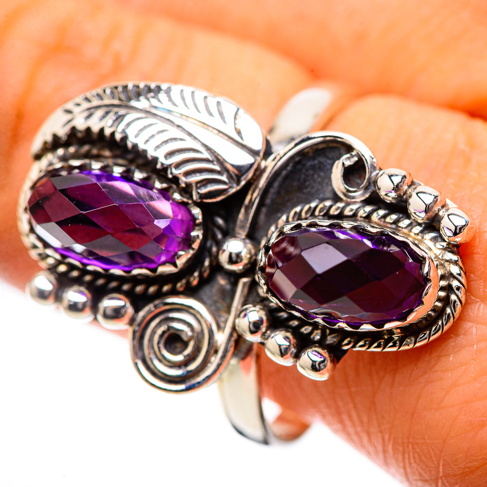 Faceted Amethyst Ring Size 10 (925 Sterling Silver) RING139213