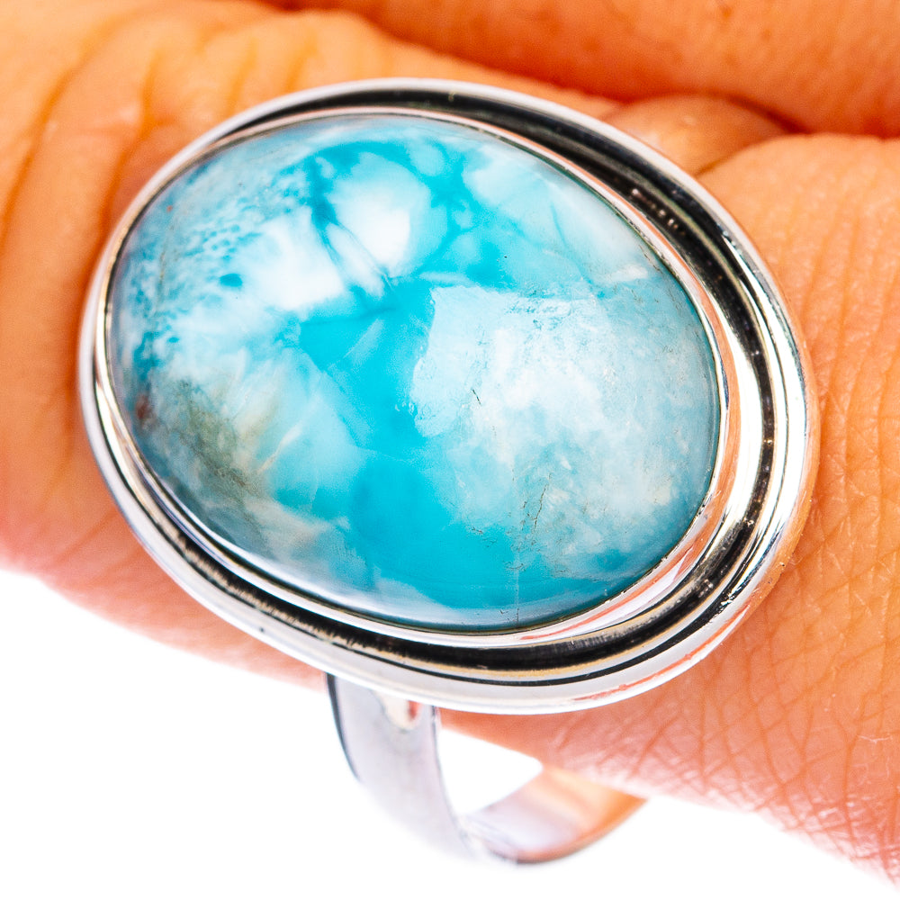 Larimar Ring Size 11.75 (925 Sterling Silver) R144419
