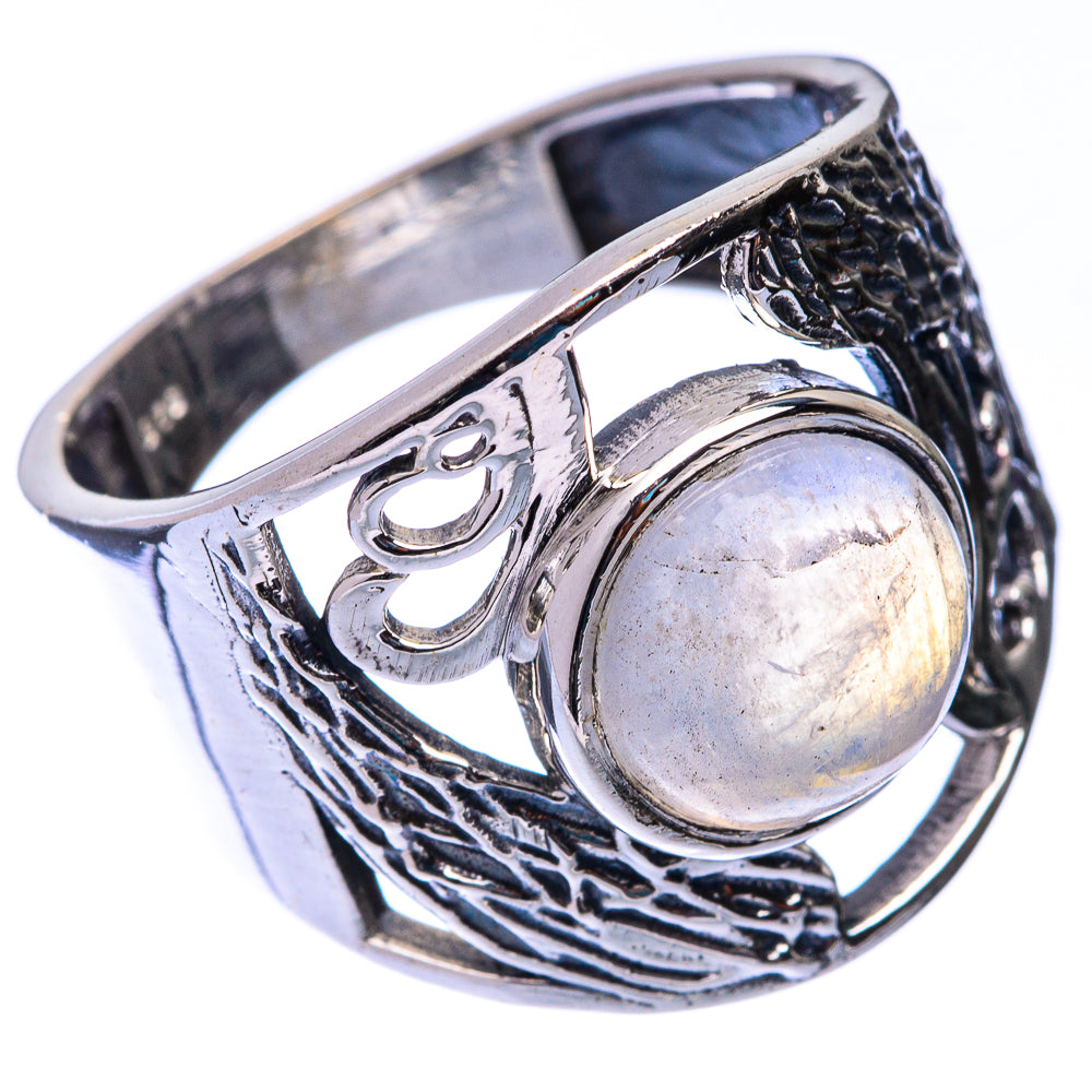 Rainbow Moonstone Ring Size 8.25 (925 Sterling Silver) R141092