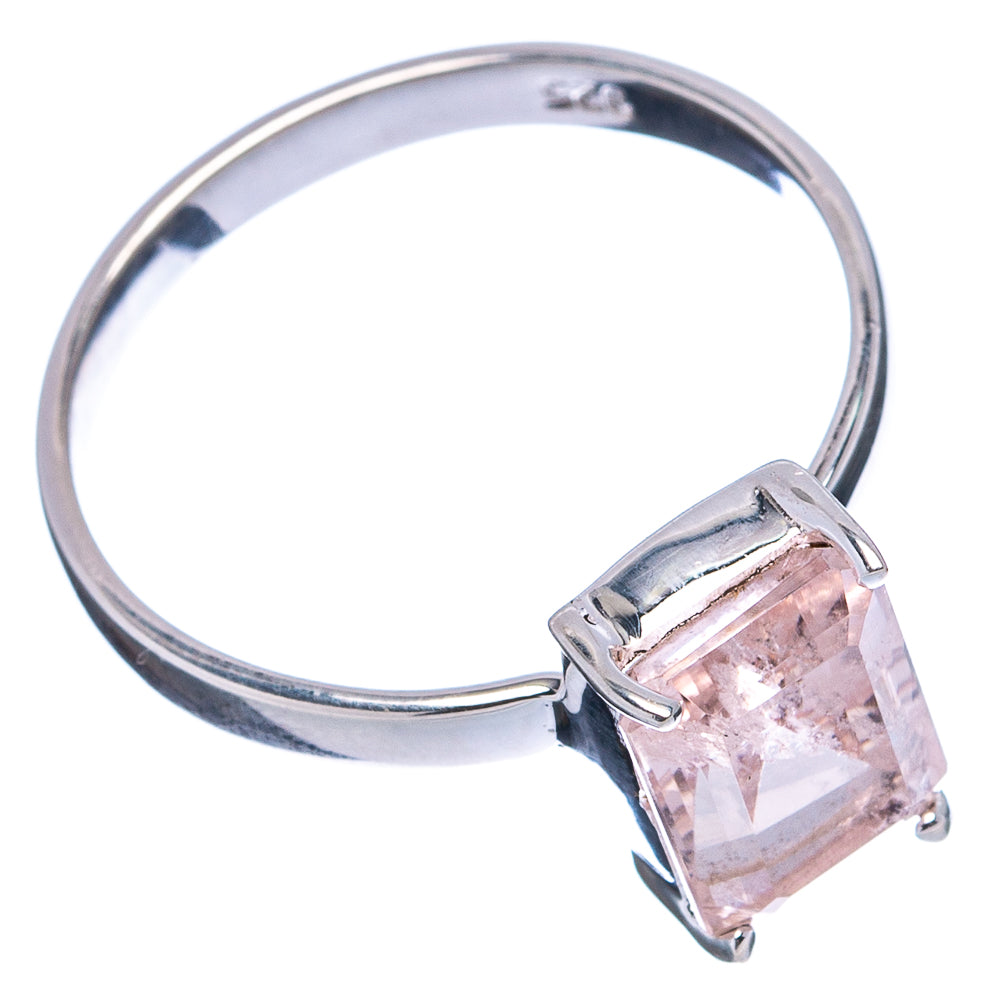Rare Morganite Ring Size 8.75 (.925 Sterling Silver)