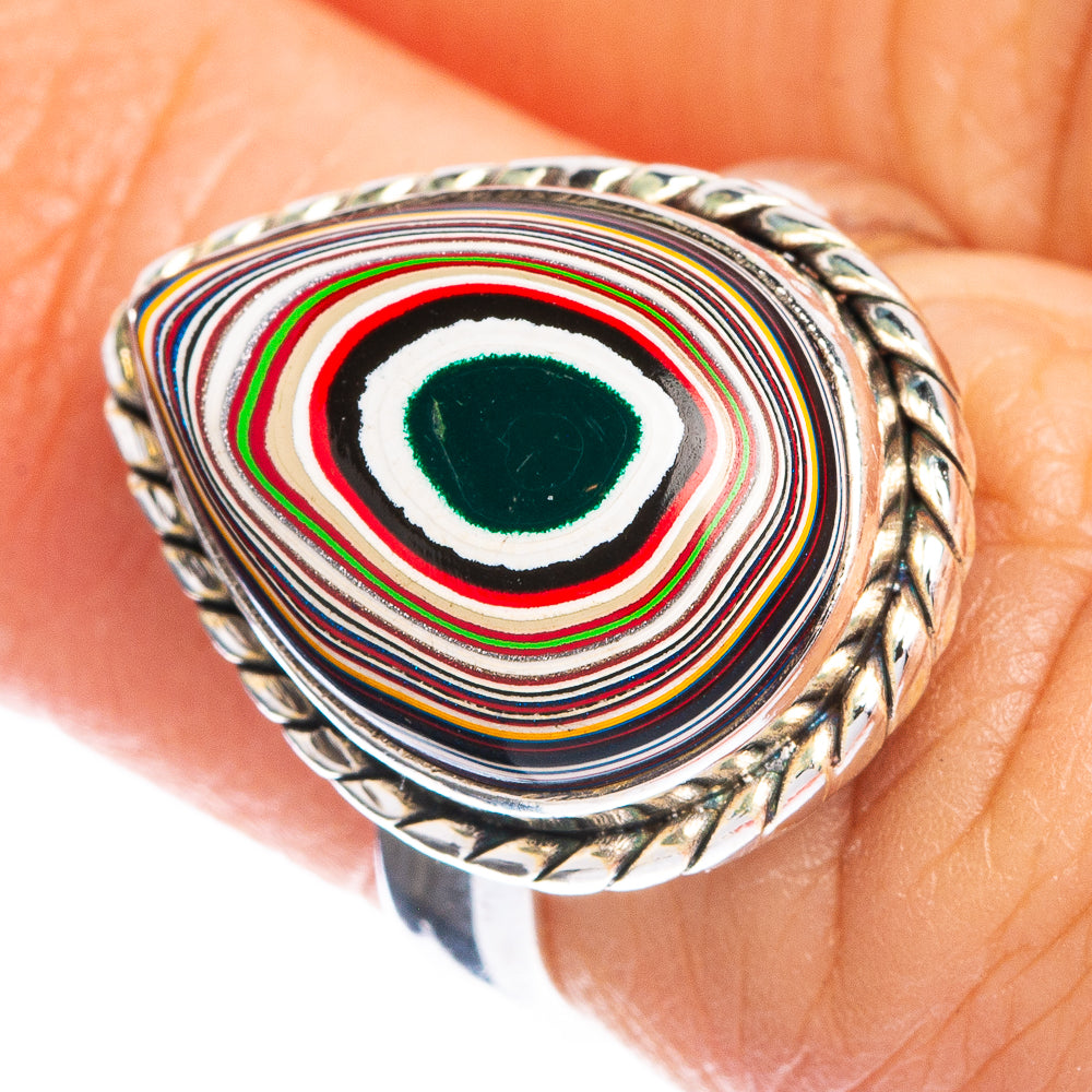 Fordite Ring Size 6 (925 Sterling Silver) R144276