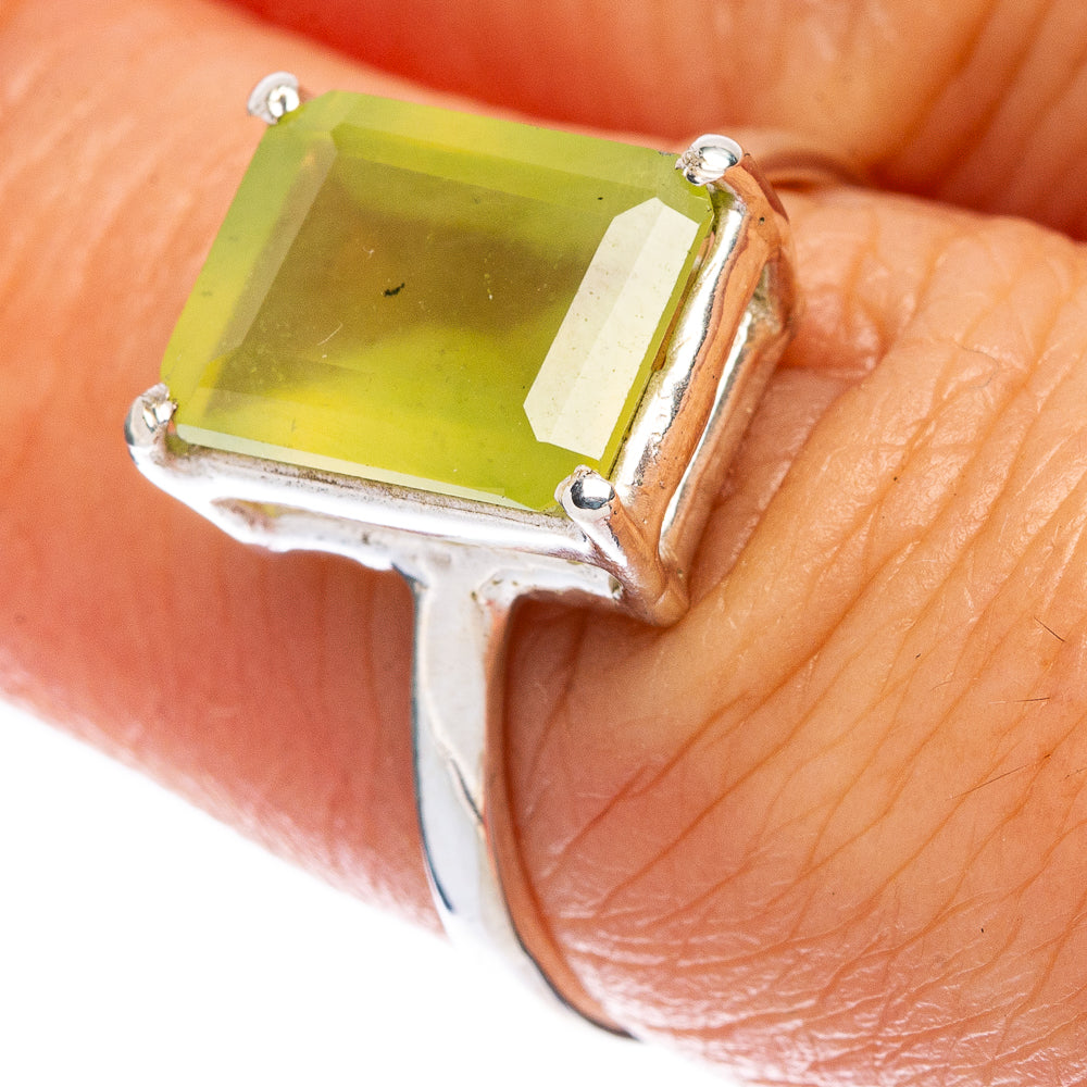 Rare Hydrogrossular Ring Size 7.25 (925 Sterling Silver) R146681