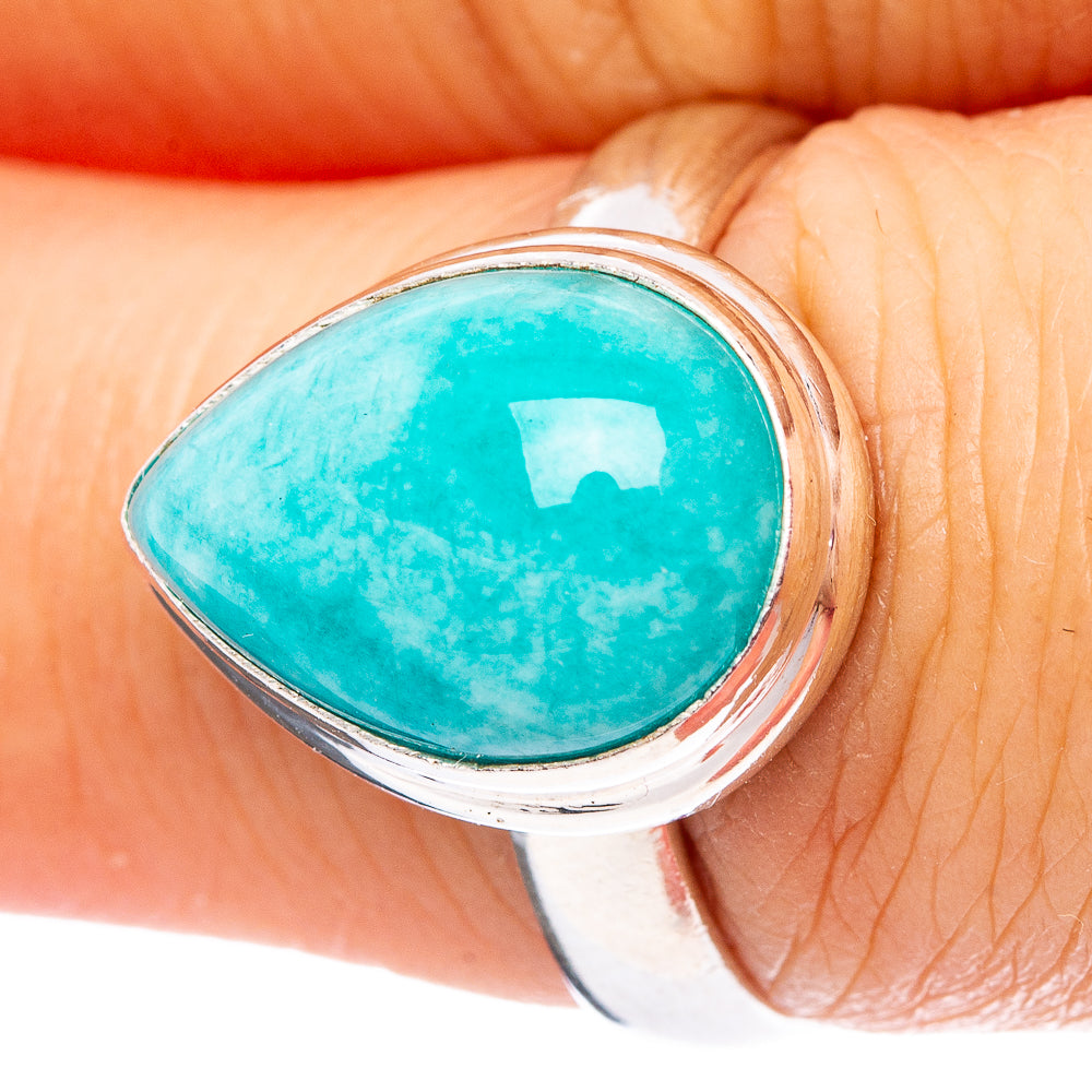 Amazonite Ring Size 7 (.925 Sterling Silver)