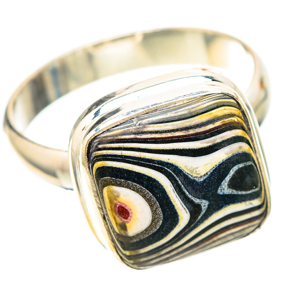 Fordite 925 Sterling Silver Ring Size 9 (925 Sterling Silver) RING139352