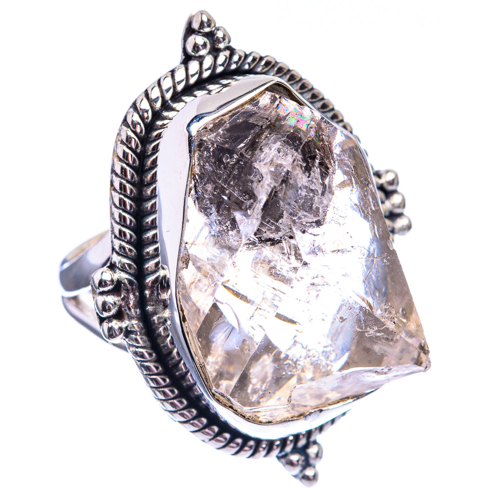 Large Herkimer Diamond Ring Size 6 (925 Sterling Silver) R142211