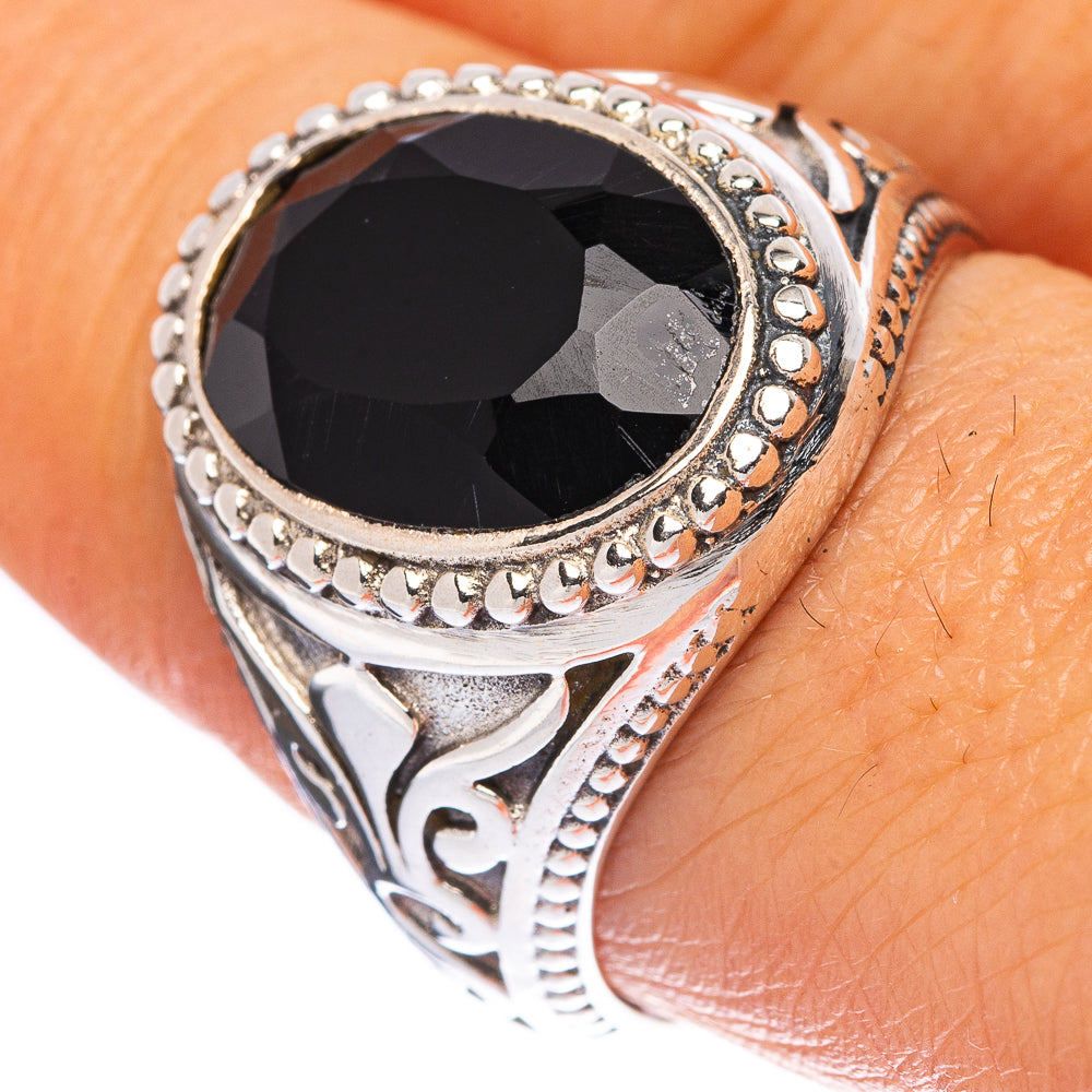 Black Onyx Ring Size 8.5 (925 Sterling Silver) R146155