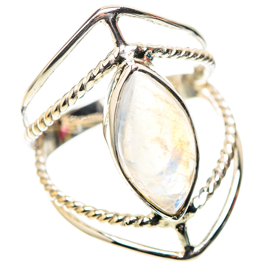 Premium Rainbow Moonstone Ring Size 6 (925 Sterling Silver) RING138220