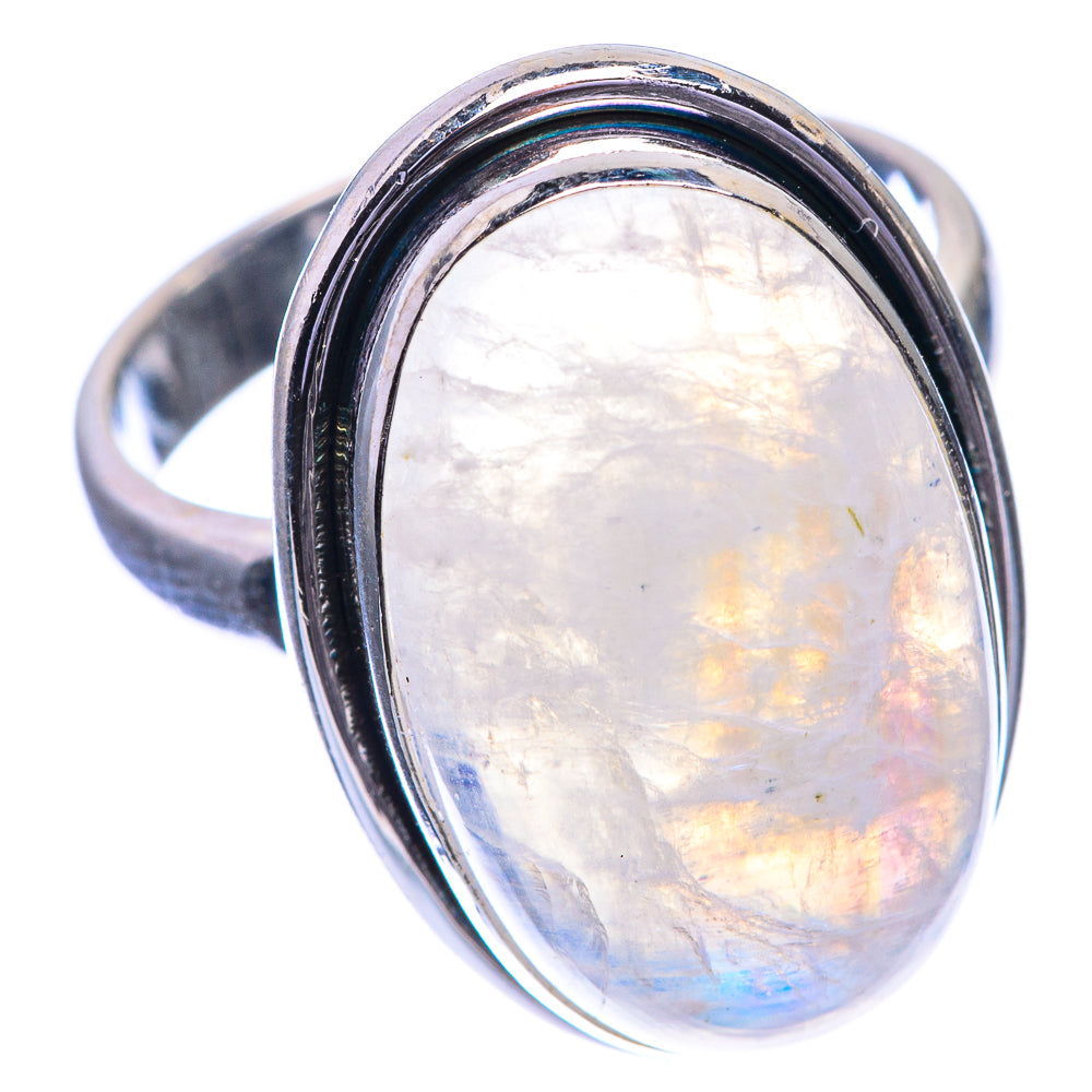 Rainbow Moonstone Ring Size 7 (925 Sterling Silver) RING143276