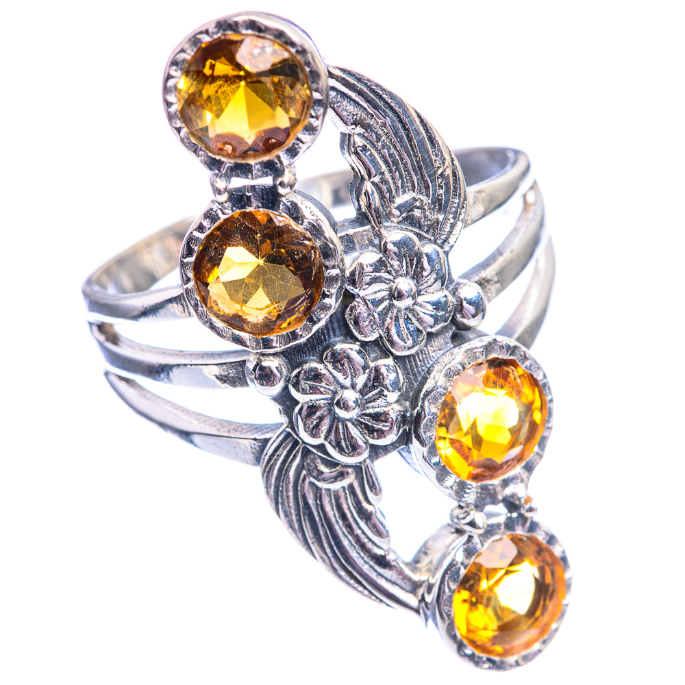 Faceted Citrine Ring Size 10.75 (925 Sterling Silver) R142230