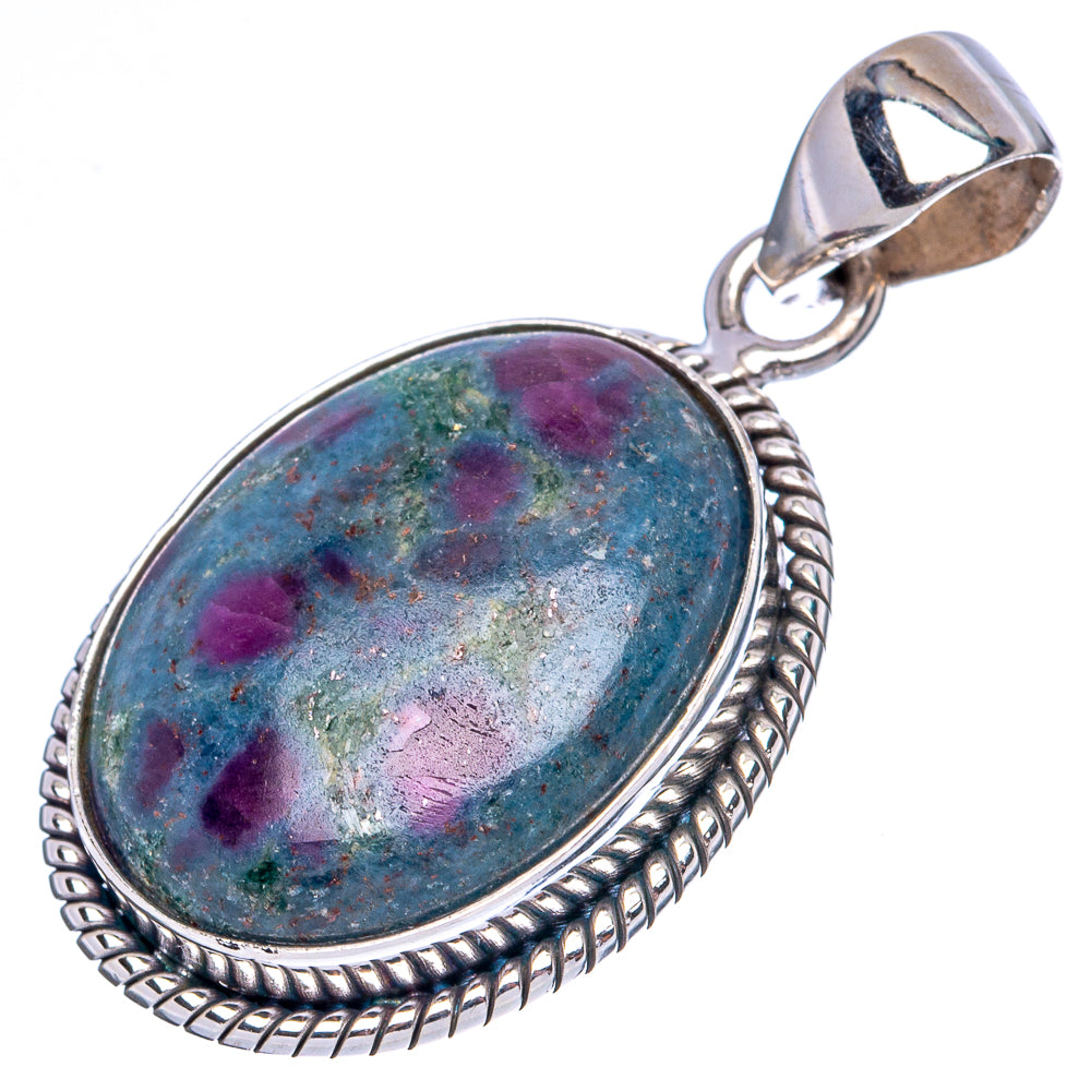 Ruby Kyanite Pendants 1 3/8" (925 Sterling Silver) P42380