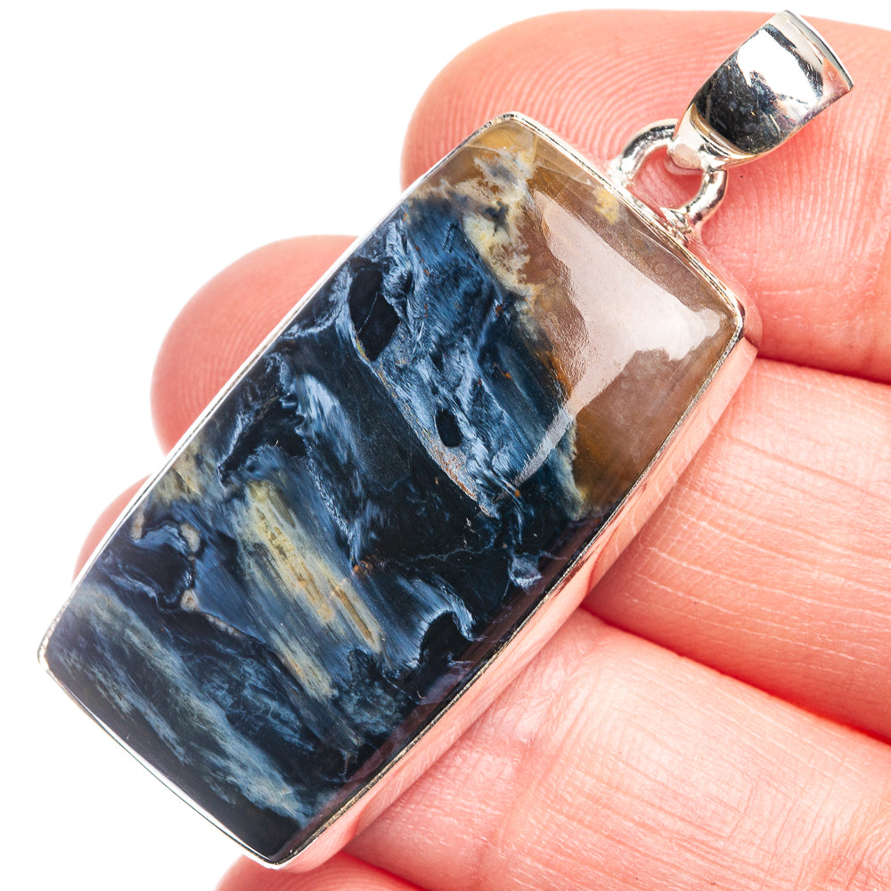 Pietersite Pendant 1 3/4" (925 Sterling Silver) P39363
