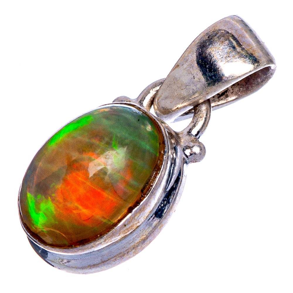 Rare Ethiopian Opal Pendant 3/4" (925 Sterling Silver) P40661