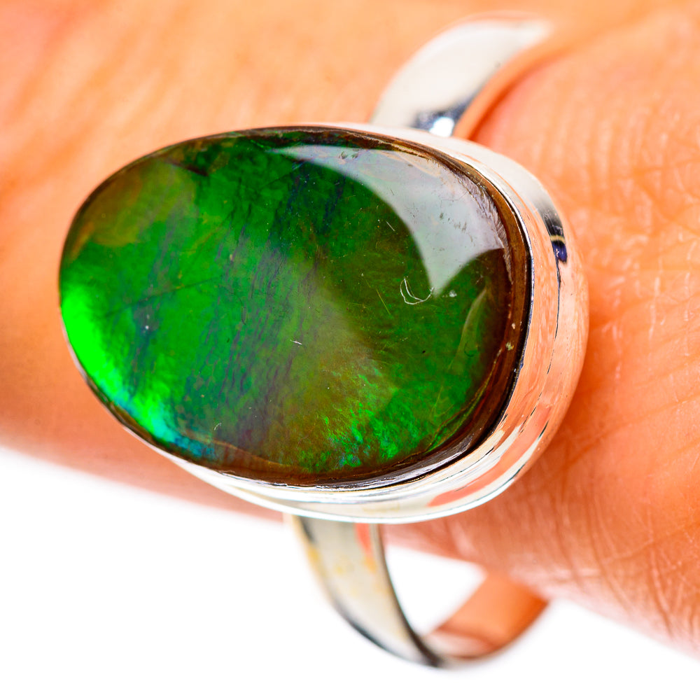 Canadian Ammolite 925 Sterling Silver Ring Size 11.75 (925 Sterling Silver) RING139534