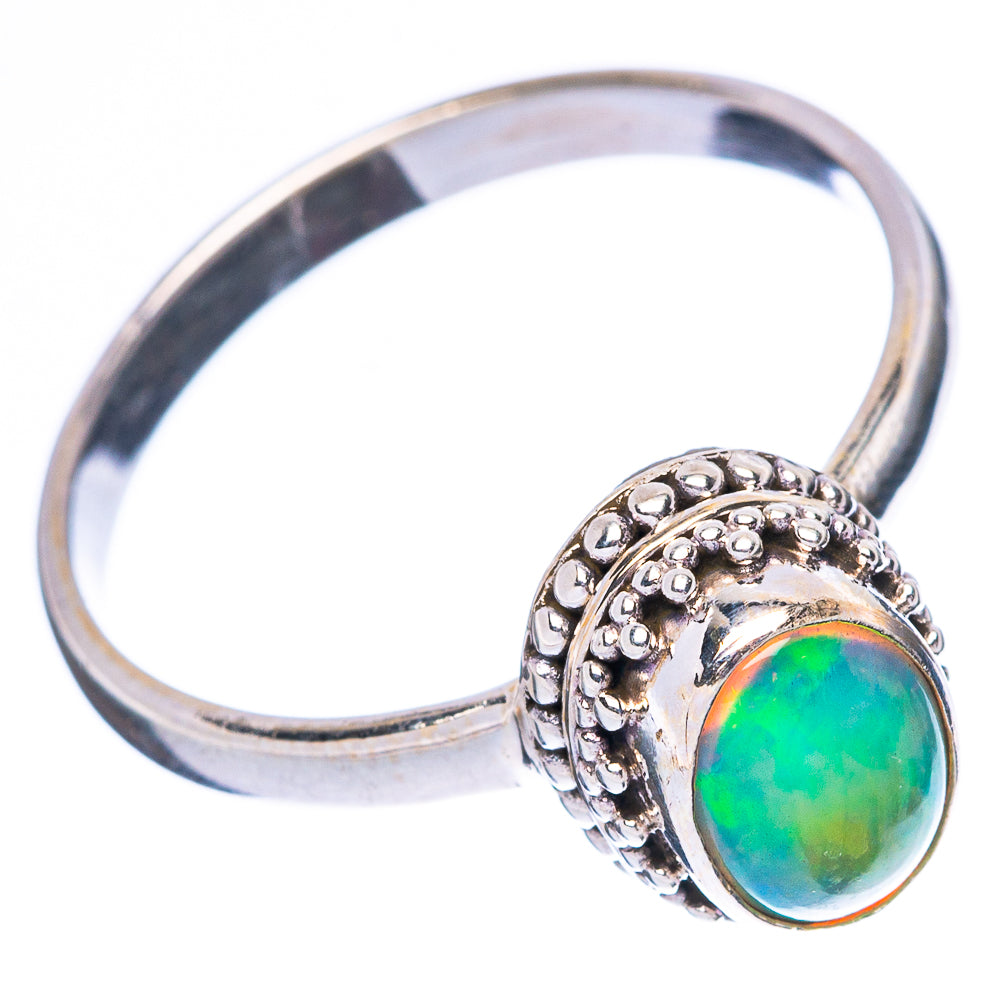 Rare Ethiopian Opal Ring Size 8 (925 Sterling Silver) R4338