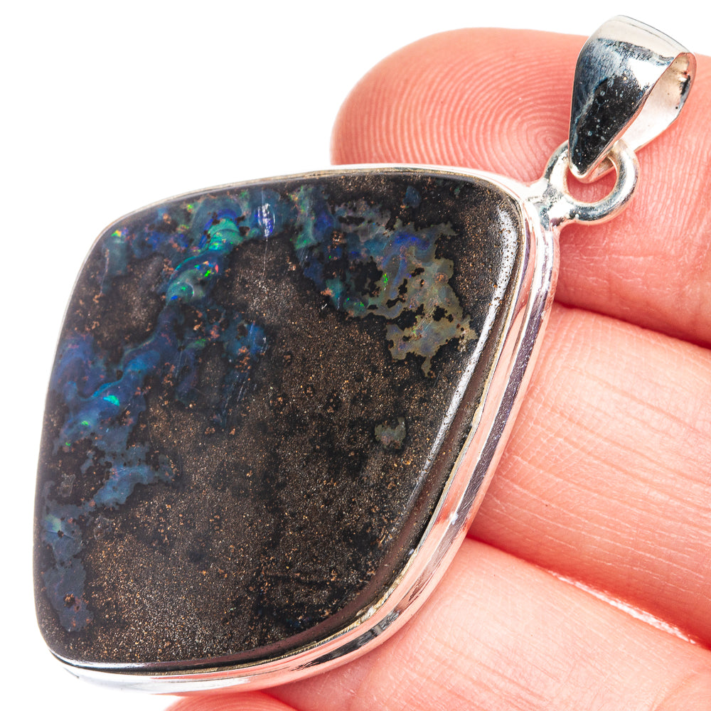 Boulder Opal Pendant 1 7/8" (925 Sterling Silver) P39367