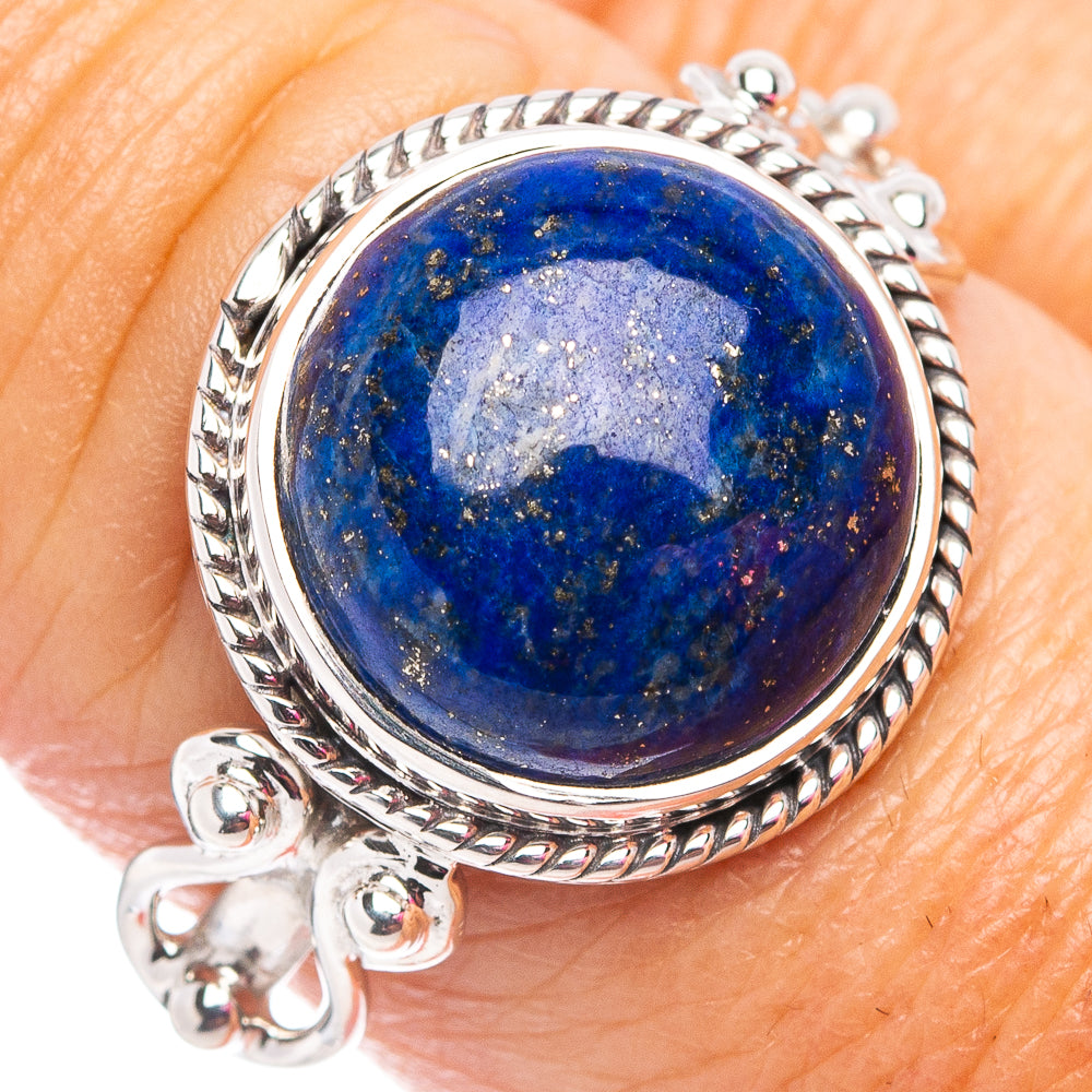 Premium Lapis Lazuli Ring Size 7.75 (.925 Sterling Silver)
