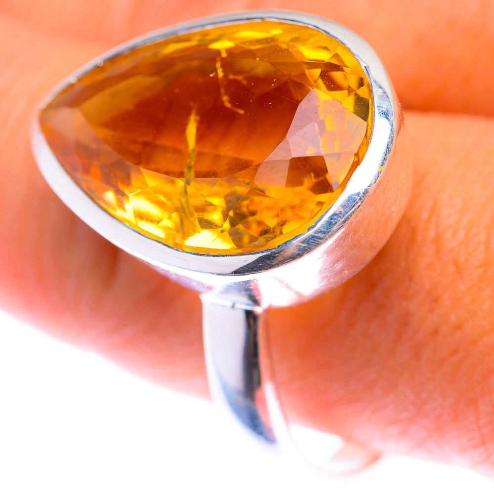 Faceted Citrine Ring Size 11 (925 Sterling Silver) RING139967