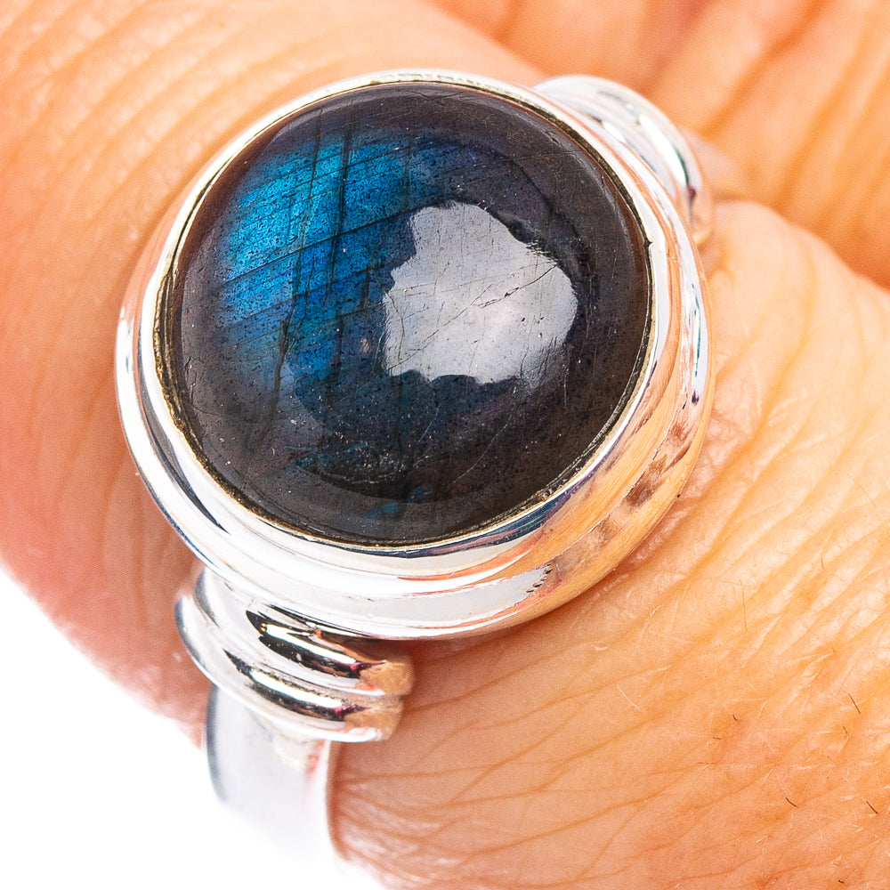 Labradorite Ring Size 7.75 (.925 Sterling Silver)