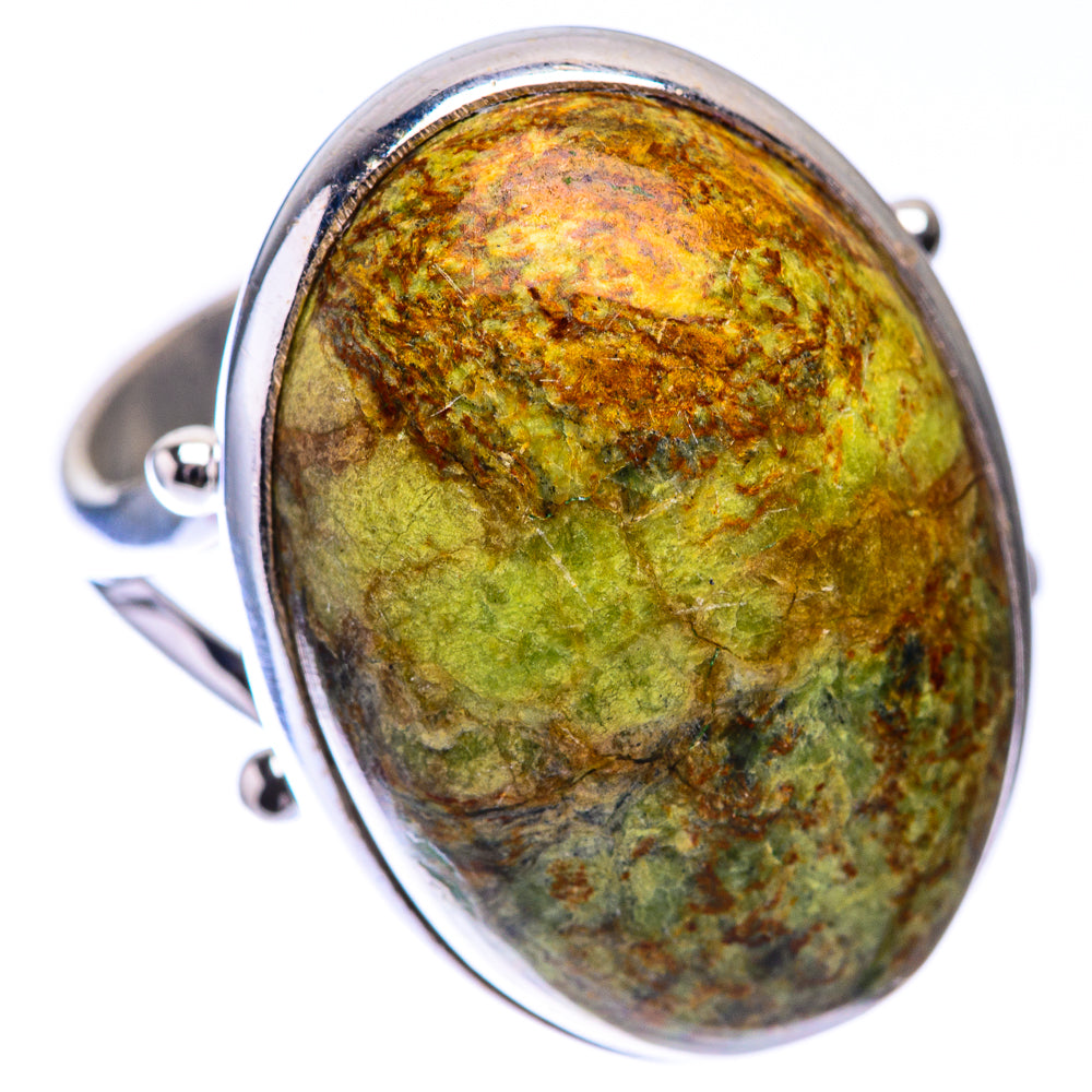 Gaspeite Ring Size 8.75 (925 Sterling Silver) R140719