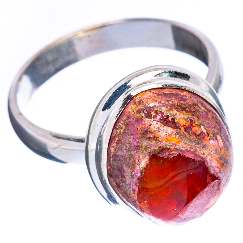 Mexican Fire Opal Ring Size 8.75 (925 Sterling Silver) R2405