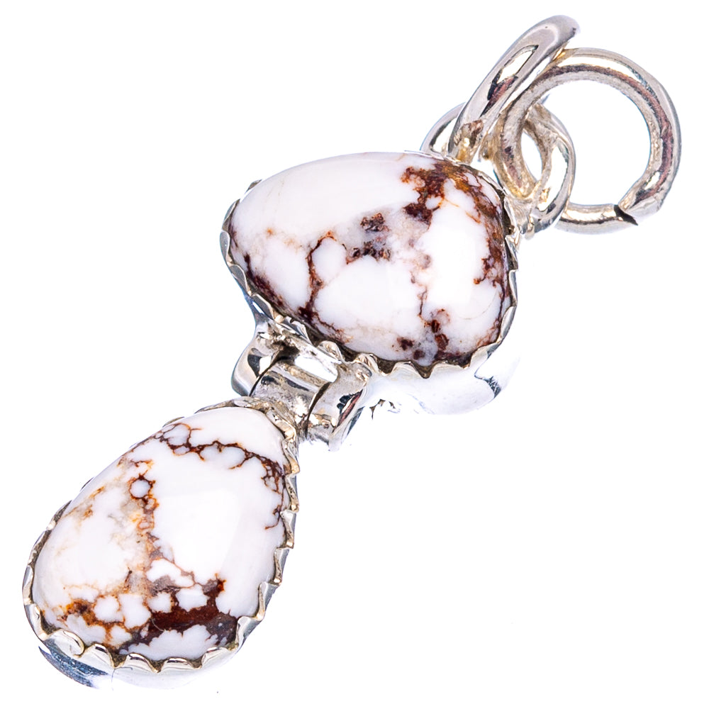 Wild Horse Jasper Pendant 1 1/8" (.925 Sterling Silver)
