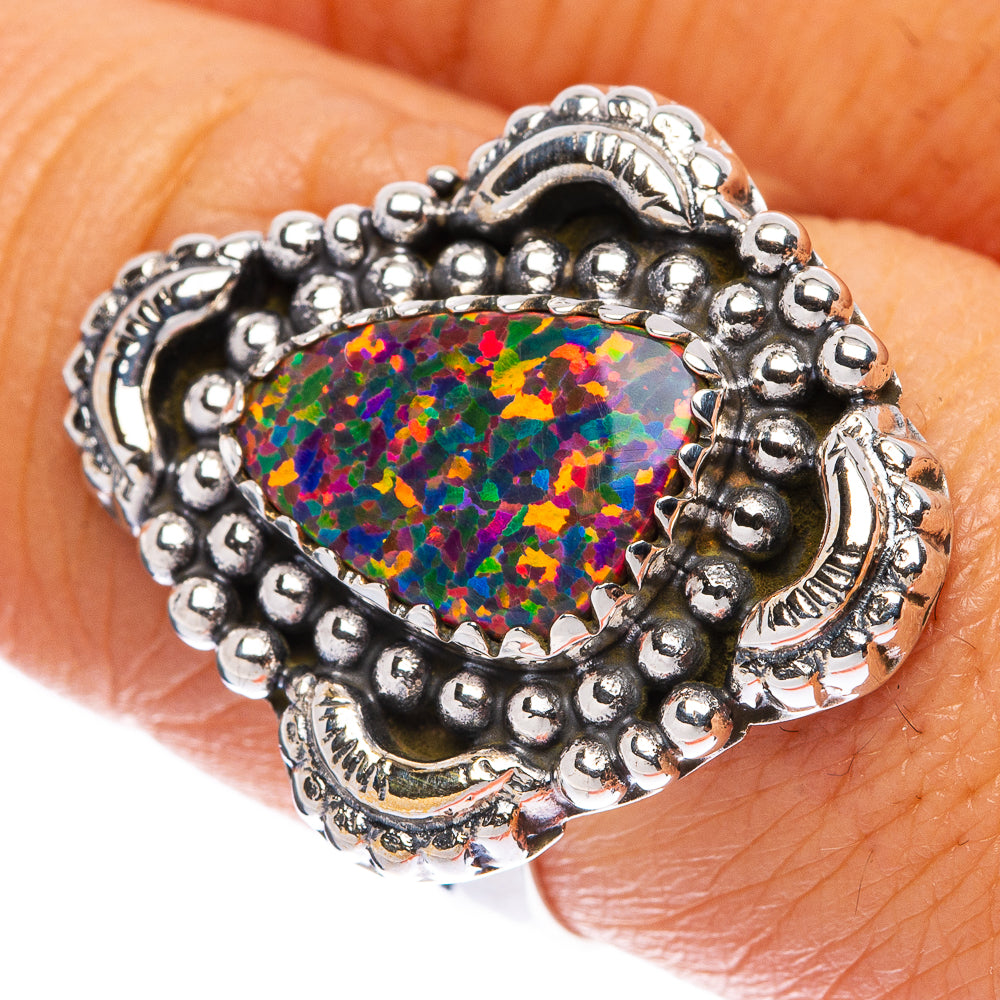 Synthetic Opal Ring Size 8 (925 Sterling Silver) R146199