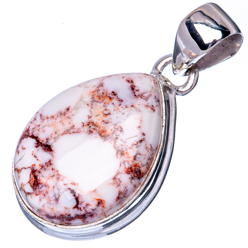 Wild Horse Magnesite Pendant 1 1/4" (925 Sterling Silver) P40934