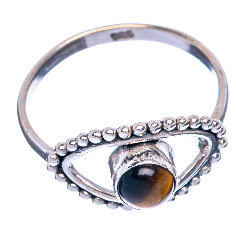 Tiger Eye Dainty Ring Size 6.5 (925 Sterling Silver) R145502