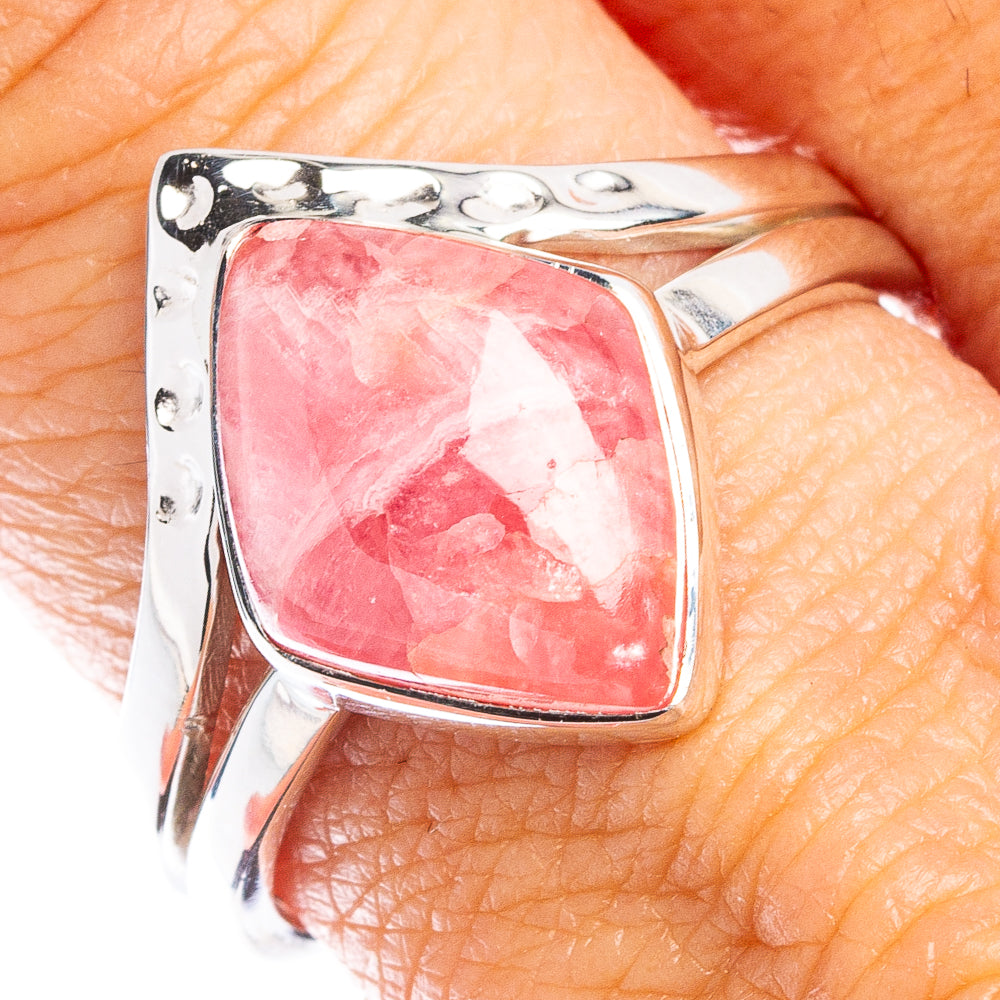 Premium Rhodochrosite Ring Size 9 (925 Sterling Silver) R8038