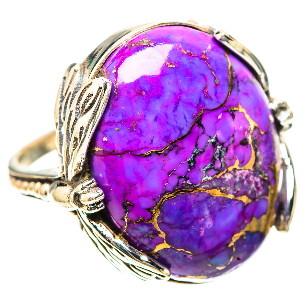 Purple Copper Composite Turquoise 925 Sterling Silver Ring Size 6.75 (925 Sterling Silver) RING139401