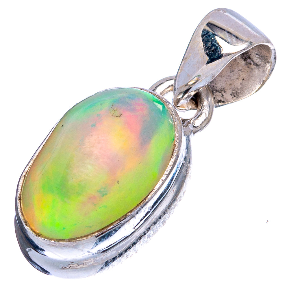 Rare Large Ethiopian Opal Pendant 7/8" (925 Sterling Silver) P43416