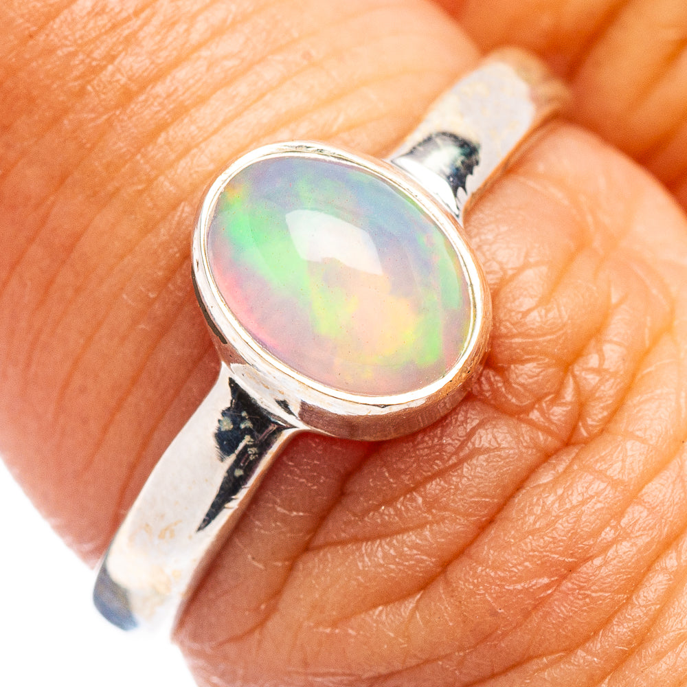 Ethiopian Opal Ring Size 7 (.925 Sterling Silver)