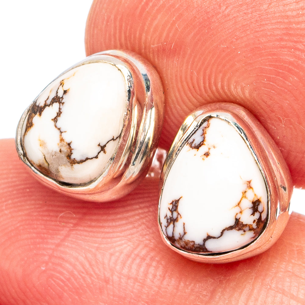 Wild Horse Jasper Earrings 3/8" (925 Sterling Silver) E2754