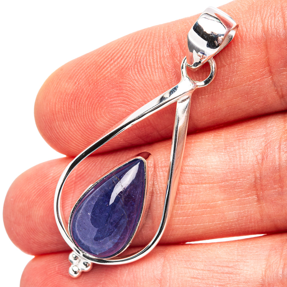 Premium Tanzanite Pendant 1 3/4" (.925 Sterling Silver)