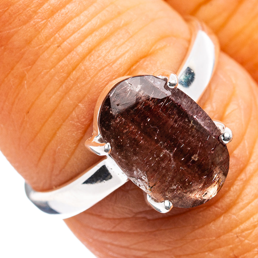 Rare Super Seven Ring Size 7 (.925 Sterling Silver)