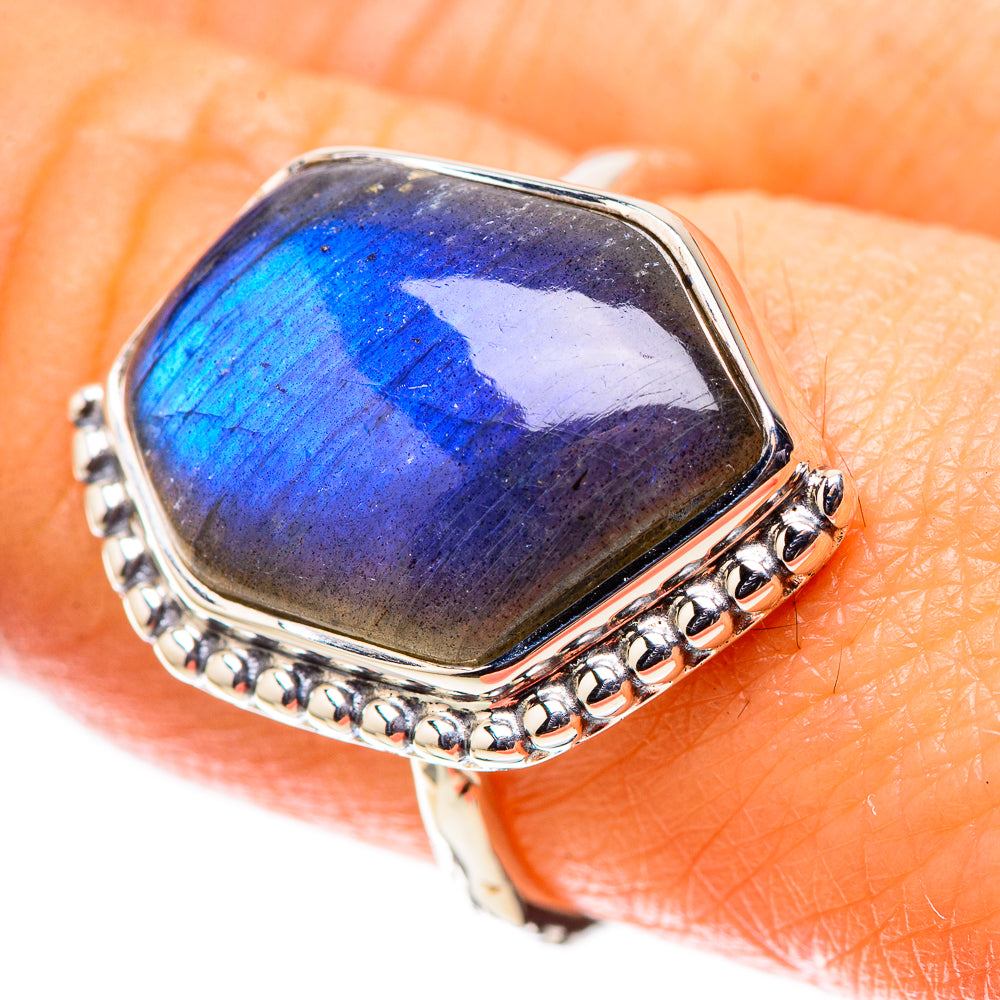 Premium Labradorite Ring Size 8 (925 Sterling Silver) RING138101