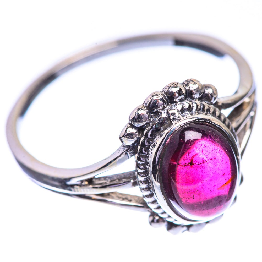 Garnet Dainty Ring Size 6 (925 Sterling Silver) R142529