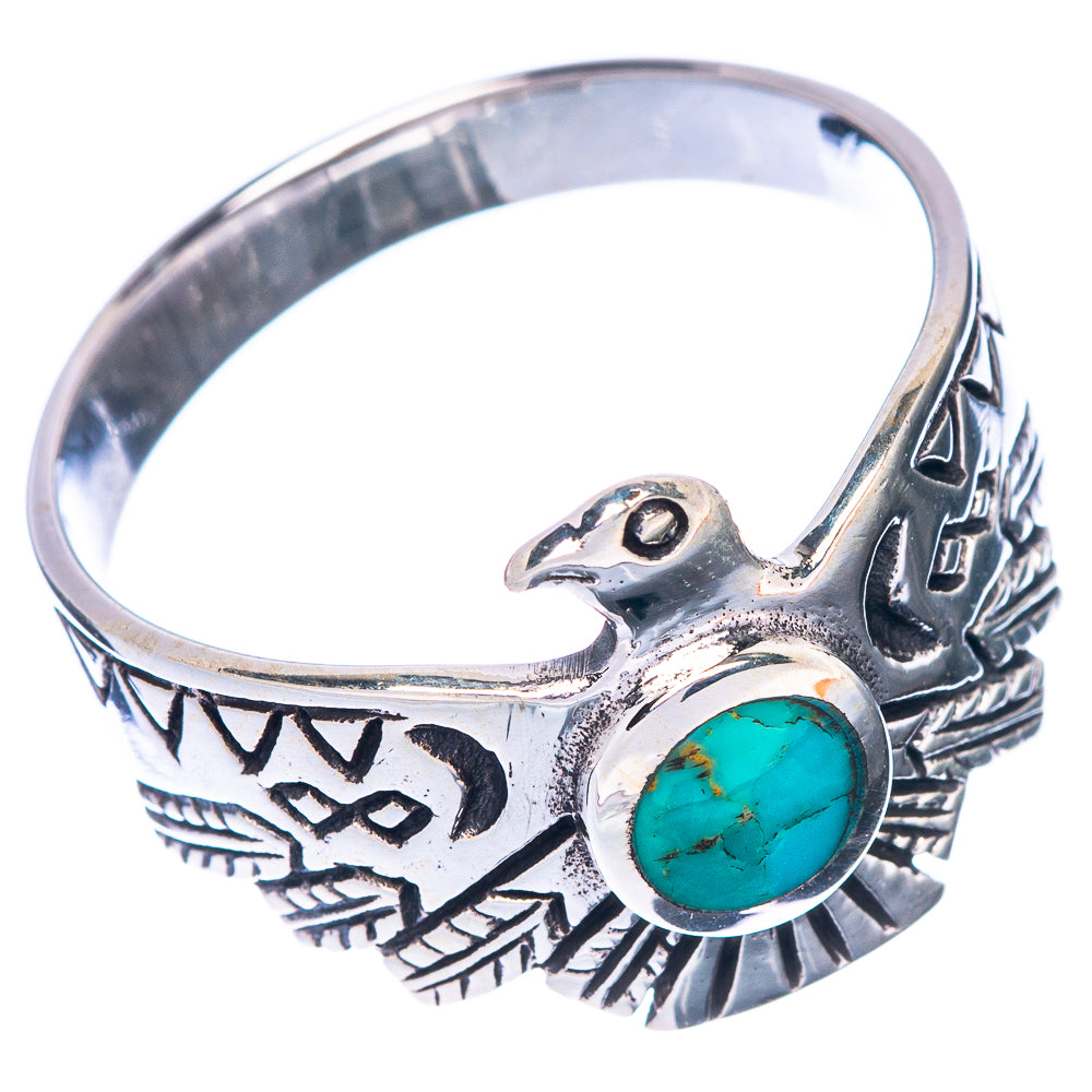 Rare Arizona Turquoise Bird Ring Size 10.5 (925 Sterling Silver) R1489