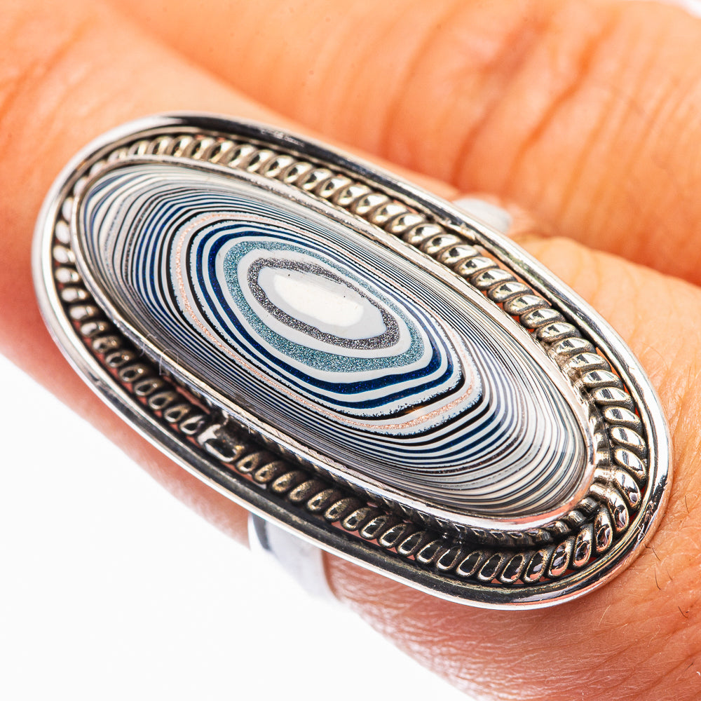 Fordite Ring Size 6.75 (925 Sterling Silver) R142049