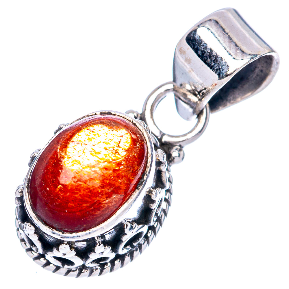 Sunstone Pendants 7/8" (925 Sterling Silver) P42321