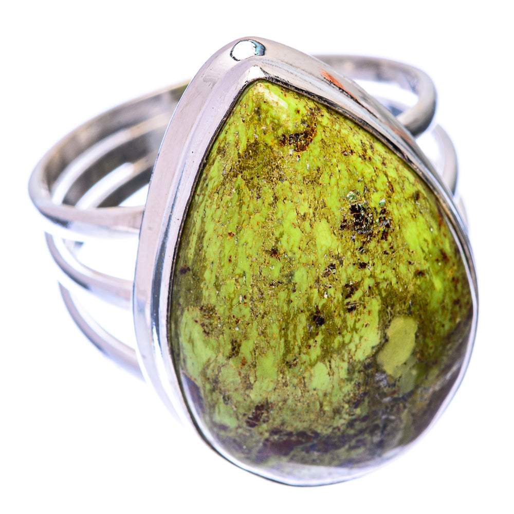 Large Gaspeite Ring Size 11.5 (925 Sterling Silver) R140847
