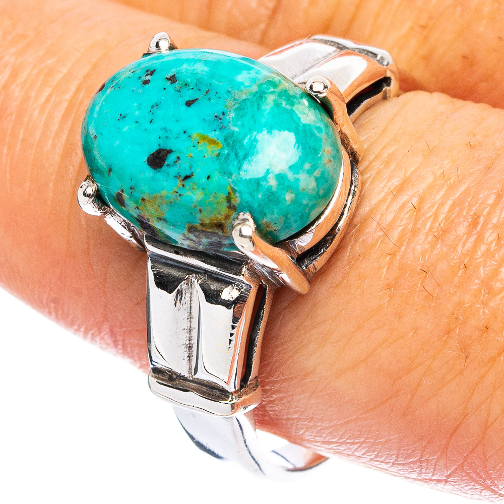 Rare Arizona Turquoise Ring Size 9.5 (925 Sterling Silver) R4775