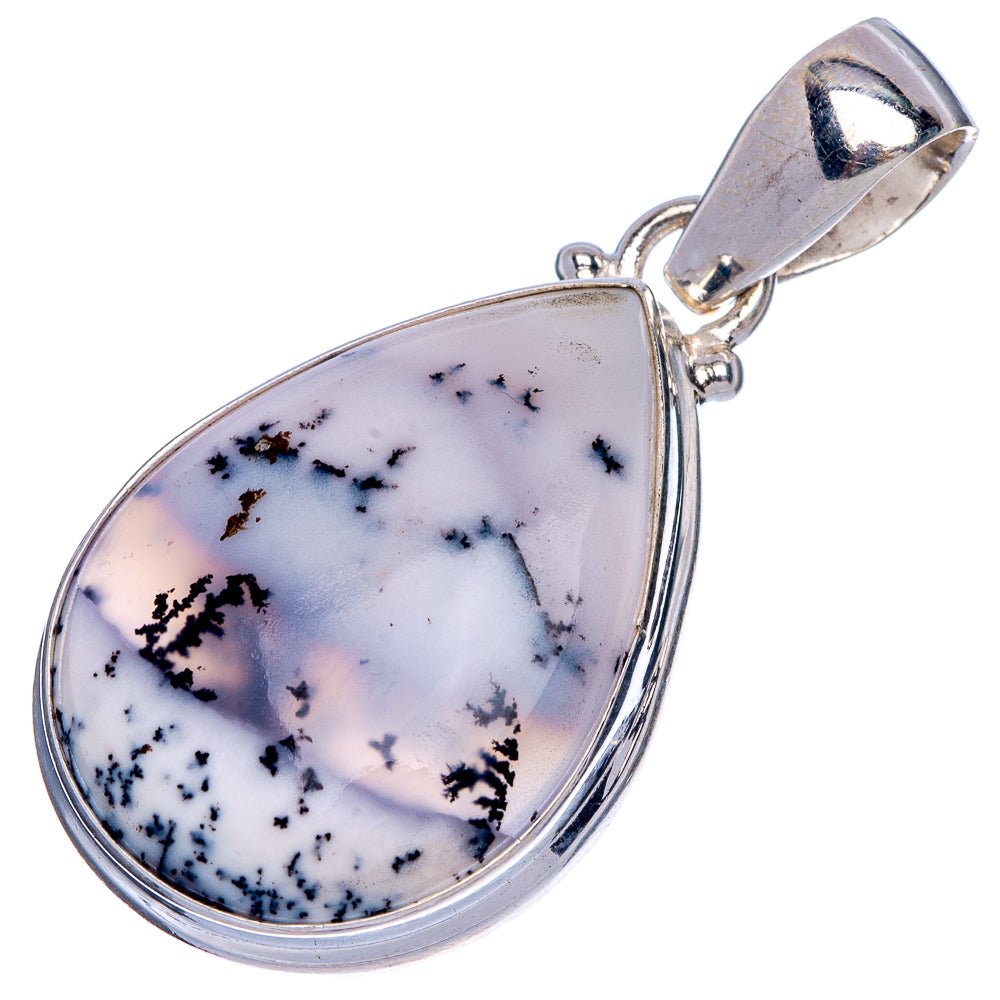 Dendritic Opal Pendant 1 1/2" (925 Sterling Silver) P40143