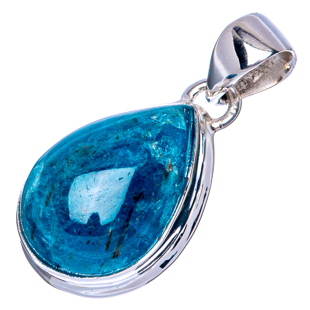 Rare Apatite Pendant 1 1/8" (925 Sterling Silver) P41302
