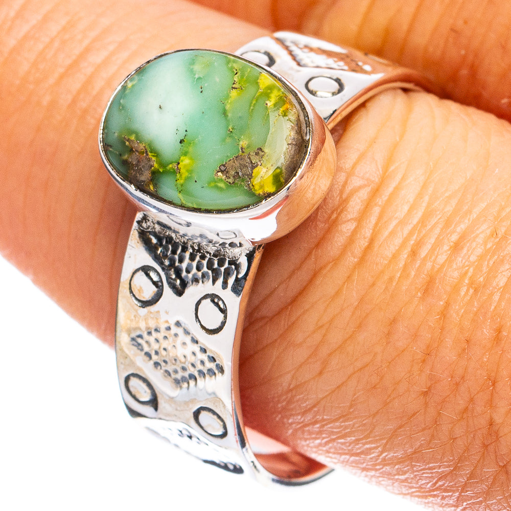 Rare Sonoran Gold Turquoise Ring Size 10 (925 Sterling Silver) R8576