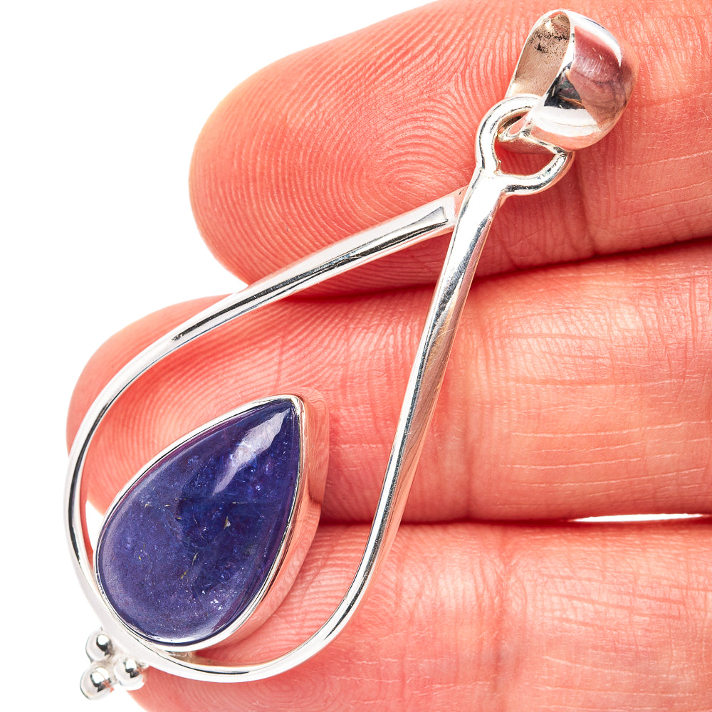 Rare Premium Tanzanite Pendant 2" (.925 Sterling Silver)