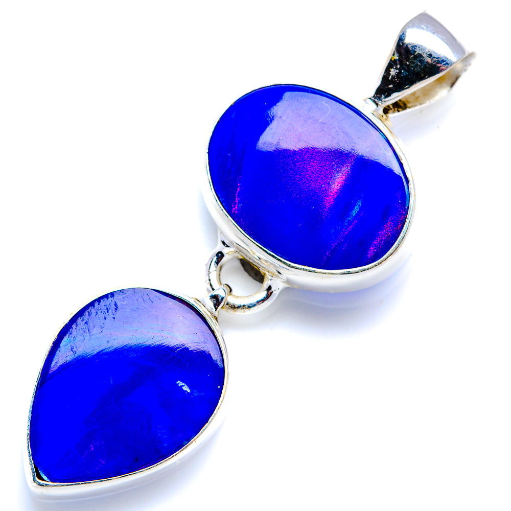 Aura Opal Pendant 1 3/4" (925 Sterling Silver) PD38276