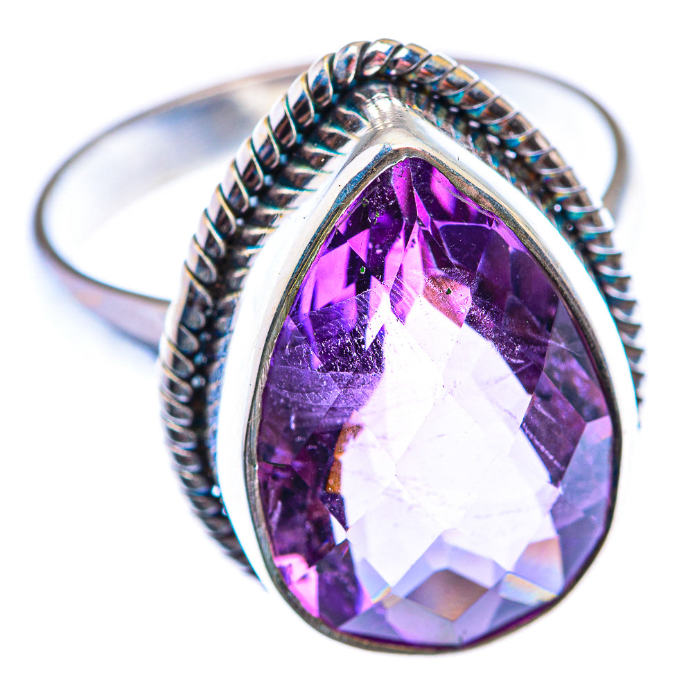Faceted Amethyst Ring Size 9 (925 Sterling Silver) RING140160