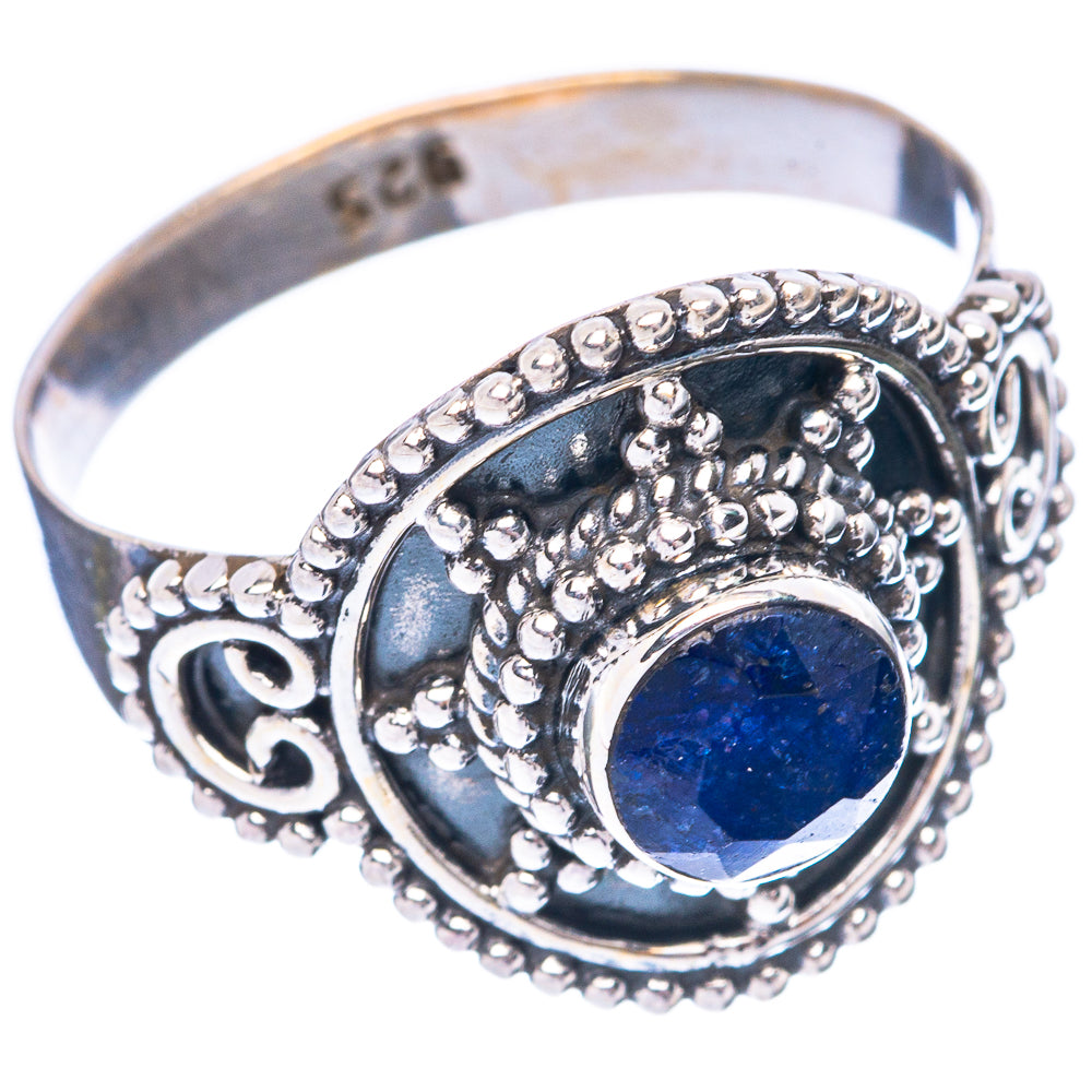 Blue Sillimnate Ring Size 8 (925 Sterling Silver) R5565