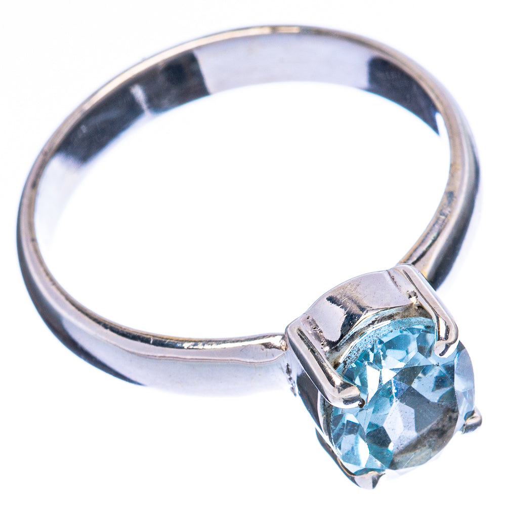 Value Blue Topaz Ring Size 7.75 (925 Sterling Silver) R3346